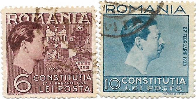 Constitutia, 1938 - valori obliterate