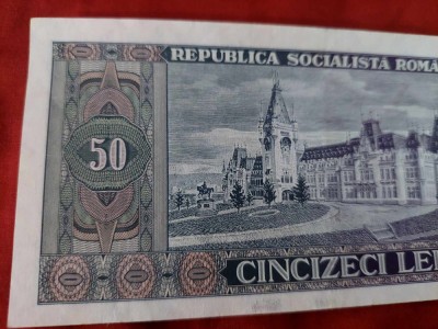 Bancnota 1966,bancnota veche ROMANEASCA CINCIZECI LEI-50 LEI-Alexandru Ioan Cuza foto