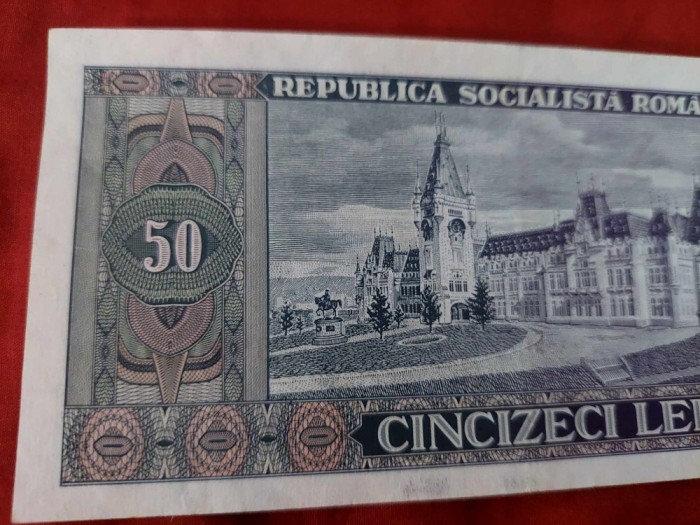 Bancnota 1966,bancnota veche ROMANEASCA CINCIZECI LEI-50 LEI-Alexandru Ioan Cuza