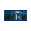 Trusa Biti Torx Hex Spline 40 Piese Vorel CR-V 66400 (30/75mm) cu Adaptor Clichet 1/2&quot; si 3/8&quot;