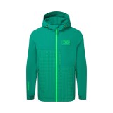 Aston Martin geacă de bărbați cu glugă WEC rain green 2026 - XXL