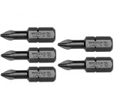 Cumpara ieftin Set 5 biti profesionali Yato 1 4 , 25mm, cap PH1, HRC 58-62, realizat din otel forjat, cu acoperire anticoroziva