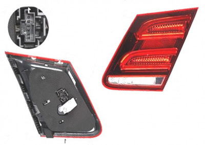 Stop spate lampa Mercedes Clasa E (W212) Sedan, 02.2013-, spate, Dreapta, partea interioara; LED; negru carcasa; omologare: ECE/SAE, DEPO foto