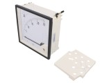 Ampermetru analogic LUMEL 0-25A, montare pe panou, serie MA12, clasa 1.5, IP52, dimensiuni 144x144mm