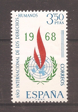 Spania 1968 - Anul Internațional al Drepturilor Omului, MNH foto