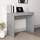 Gossi birou, gri beton, 90x40x72 cm, lemn prelucrat