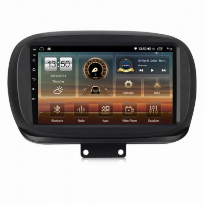 Navigatie dedicata cu Android Fiat 500X dupa 2014, 8GB RAM, Radio GPS Dual foto