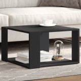 VidaXL Măsuță de cafea, negru, 51,5x51,5x30 cm, lemn prelucrat