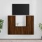 vidaXL Set dulap TV, 3 piese, stejar maro, lemn prelucrat 3188749