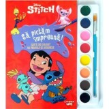 Disney. Stitch. Sa pictam impreuna! Carte de colorat cu pensula si acuarele - Litera
