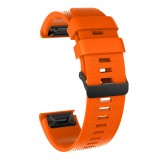 Cumpara ieftin Curea silicon compatibila Garmin Fenix 5 GPS, 22mm, Portocaliu, Very Dream