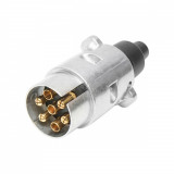 Fisa auto 12V aluminiu cu 7 conectori pentru remorca, Cod: BK92796 Echivalență: DISGB96, Breckner Germany