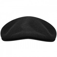 Sapca-Basca Kangol Wool 504 Negru-Auriu (M,L) - Cod 90454554397