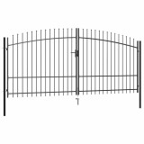 Cumpara ieftin Poarta de gard cu usa dubla Woerden cu varf tip sulita 400x224,5 cm