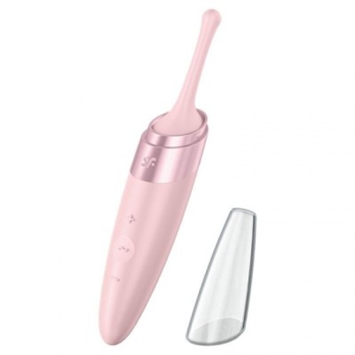 SATISFYER - TWIRLING DELIGHT CLIT TIP VIBRATOR PINK foto