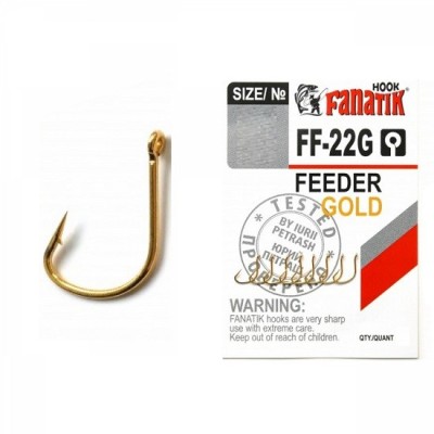 Carlig Fanatik FF-22G No.6 Feeder Gold 8buc/plic foto