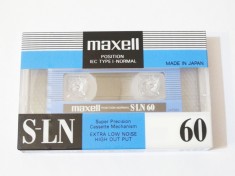 Caseta audio Maxell S-LN 60 - sigilata foto