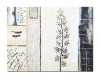Tablou gigant pictat manual, Decor japonez, 120x90cm ulei pe panza in releif efect 3D