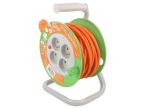 Prelungitor Bobinat 4 Prize PVC Portocaliu 3x1mm2