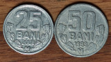 Moldova - set de colectie - 50 bani 1993 mai raruta + 25 bani 2008 xf+ superbe !, Europa