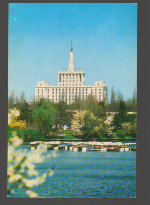 CPIB 17733 CARTE POSTALA - BUCURESTI. LACUL HERASTRAU SI CASA SCANTEII