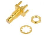 Soclu SMB Tată Drept 50&Omega; PTFE Aurit Alamă