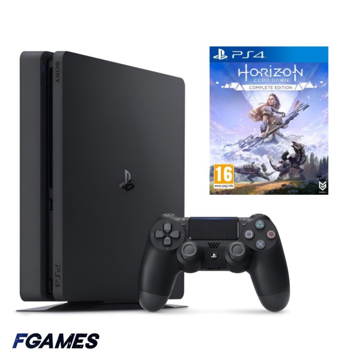 Consola Sony Playstation 4 Slim Ps4 1tb + Controller + Horizon Zero Dawn Complete Edition PlayStation 4, Second-Hand