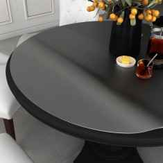 vidaXL Folie de protecție masă, mat, &Oslash; 100 cm, PVC, 1,6 mm