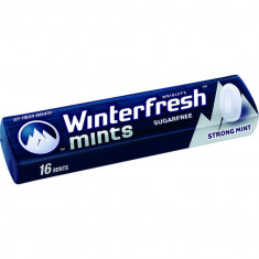 Bomboane Mentolate WINTERFRESH Strong Mint, 16 Pastile, Pastile Mentolate, Bomboane cu Menta, Bomboane de Menta, Pastile cu Menta, Bomboane Mentolate