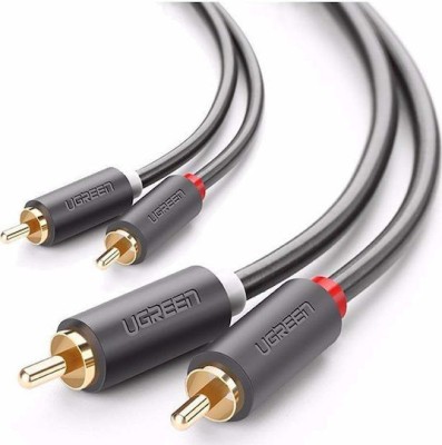 CABLU audio Ugreen, &amp;quot;AV104&amp;quot; 2 x RCA (T) la 2 x RCA (T), 3m, conectori auriti, negru &amp;quot;10519&amp;quot; (timbru verde 0.18 lei) - 6957303815197 foto