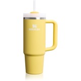 Stanley Quencher H2.O FlowState&trade; Tumbler pahar din oțel inoxidabil cu pai medium Daffodil 890 ml