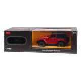 MASINA CU TELECOMANDA JEEP WRANGLER JL ROSU SCARA 1 LA 24