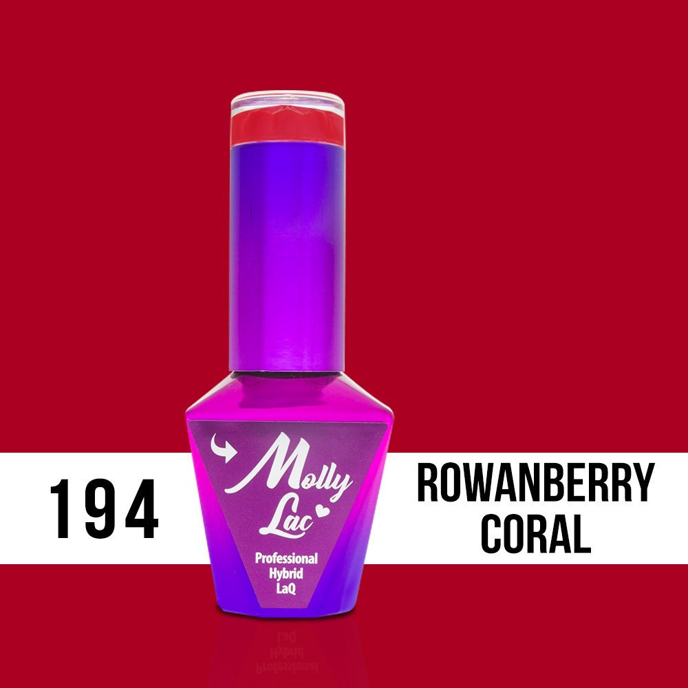 MOLLY LAC gel de unghii Hearts and Kiss Rowanberry Coral 194, 10ml |  Okazii.ro
