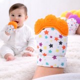 Manusa dentitie din silicon - Model 2 Portocaliu (Marime Disponibila: 0-12 luni)