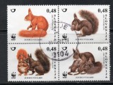 SLOVENIA 2007 Fauna, WWF, stampilat, uzat
