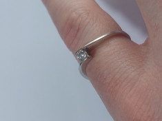 Inel din aur de 18 k cu diamant(TR32) foto
