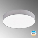 Plafoniera Pina, LED, metal/textil, gri deschis, 13 x 50 x 50 cm