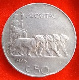 (M1580) MONEDA ITALIA - 50 CENTESIMI 1925, REGELE VITTORIO EMANUELE III