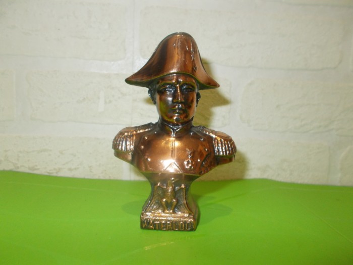 NAPOLEON Bonaparte - bust metalic , Waterloo