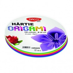 Hartie origami 20 cm, 100/set DACO foto