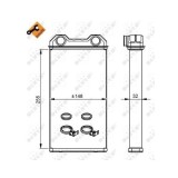 Radiator incalzire habitaclu Nrf 54300