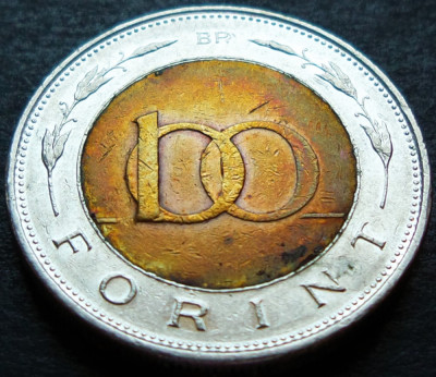 Moneda bimetal 100 FORINTI - UNGARIA, anul 1997 * cod 2313 A foto
