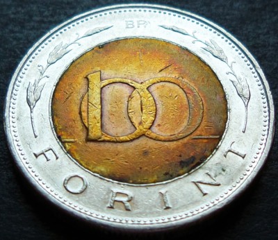 Moneda bimetal 100 FORINTI - UNGARIA, anul 1997 * cod 2313 A foto