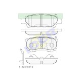 Set placute frana punte spate Chrysler Sebring, 09.2010, Dodge Avenger 202013, Caliber 202013, Jeep Compass, 202017, Patriot 202017, Lexus RX,