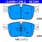 ATE 13.0460-7340.2 set placute frana,frana disc