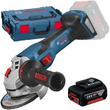Bosch GWS 18V-15 C BITURBO + GBA - Polizor unghiular 125 mm valiza speciala + Acumulator Li-Ion 18 V 5 Ah