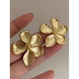 Cumpara ieftin Cercei Aurii cu Forma Floare - 49181