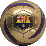 Minge FC Barcelona Logo Gold marimea 5 metalica, Barcelona&amp;Juventus