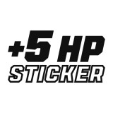 Sticker Auto , z+5HP, , Autocolant Tuning Amuzant ORACAL pentru Masini Sport
