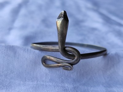 argint BRATARA REGLABILA VIPERA SARPE manopera EXCEPTIONALA splendida VECHE unica foto